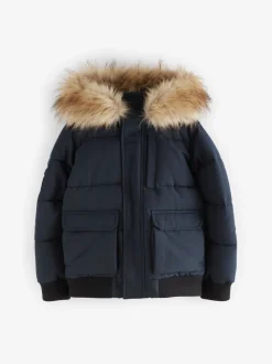 Superdry Navy Everest Bomber Coat