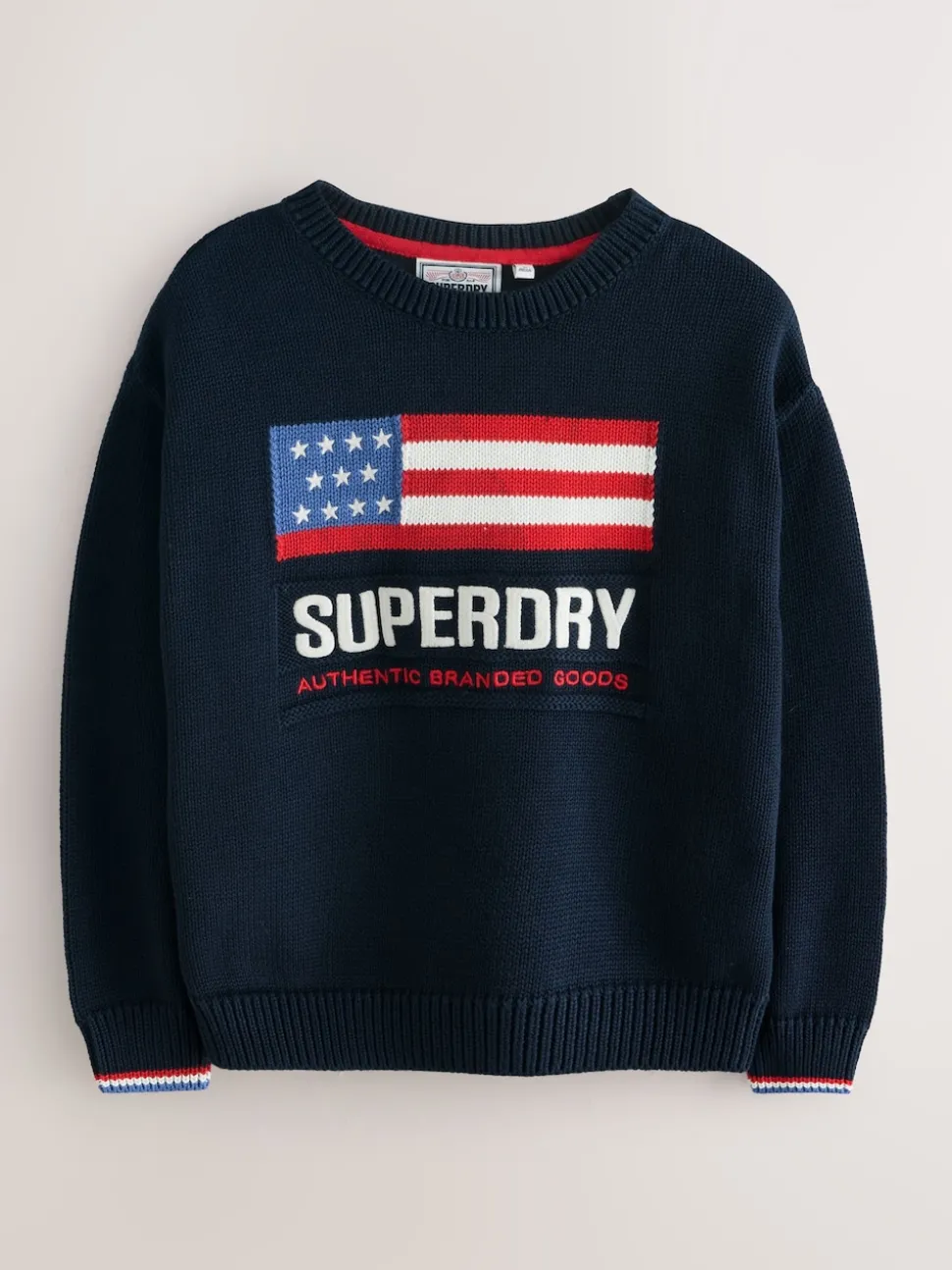 Superdry Navy Flag Knit Jumper