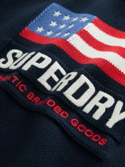 Superdry Navy Flag Knit Jumper