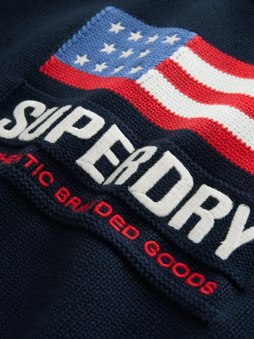 Superdry Navy Flag Knit Jumper
