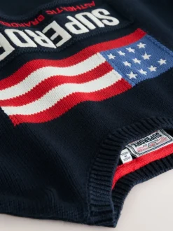 Superdry Navy Flag Knit Jumper