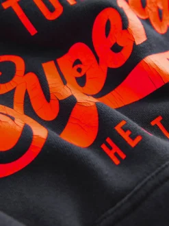 Superdry Navy Logo Hoodie