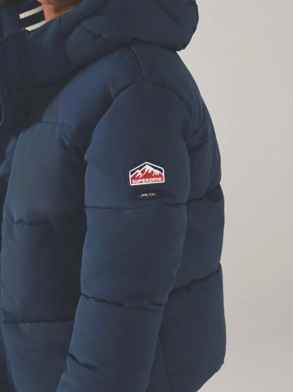 Superdry Navy Puffer Coat