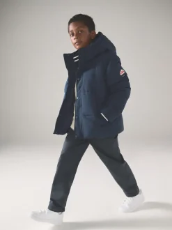 Superdry Navy Puffer Coat
