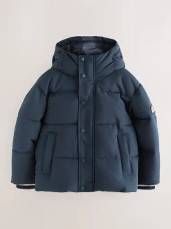 Superdry Navy Puffer Coat
