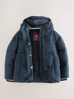 Superdry Navy Puffer Coat