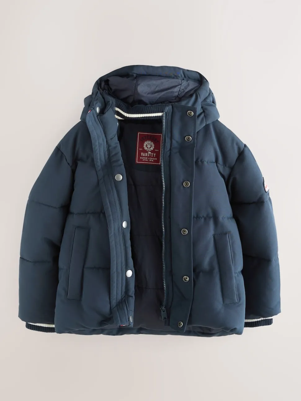 Superdry Navy Puffer Coat