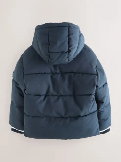 Superdry Navy Puffer Coat