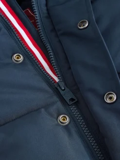 Superdry Navy Puffer Coat