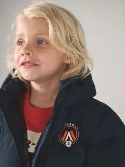 Superdry Navy Sports Puffer Coat