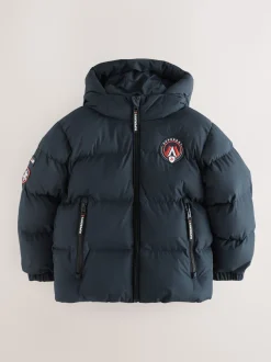 Superdry Navy Sports Puffer Coat