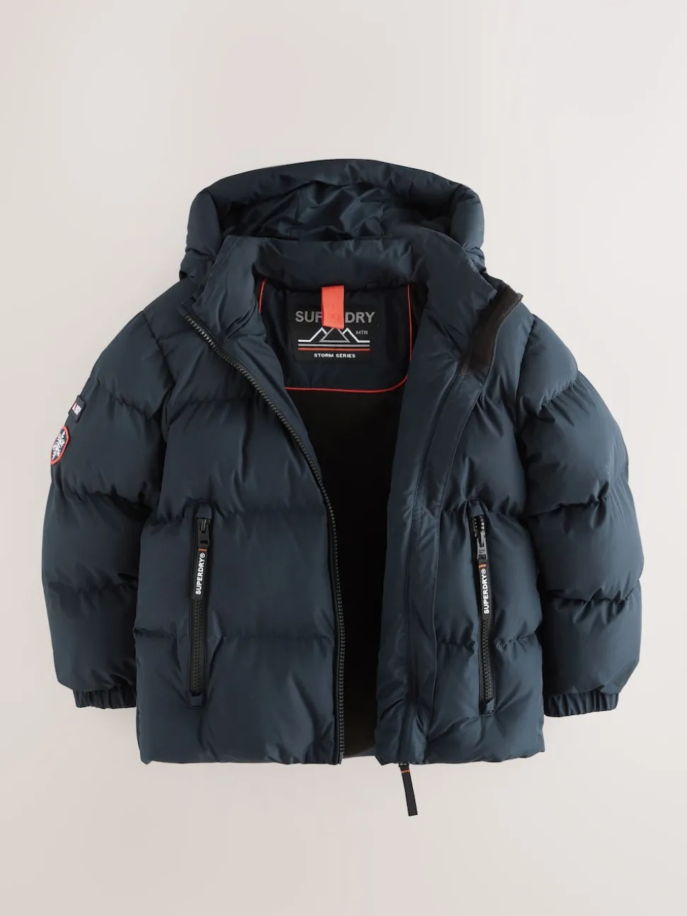 Superdry Navy Sports Puffer Coat