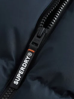 Superdry Navy Sports Puffer Coat