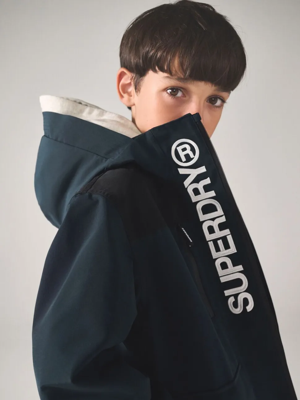 Superdry Navy Waterproof Jacket