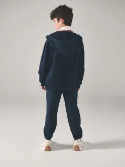 Superdry Navy White Sweat Top & Shorts Set