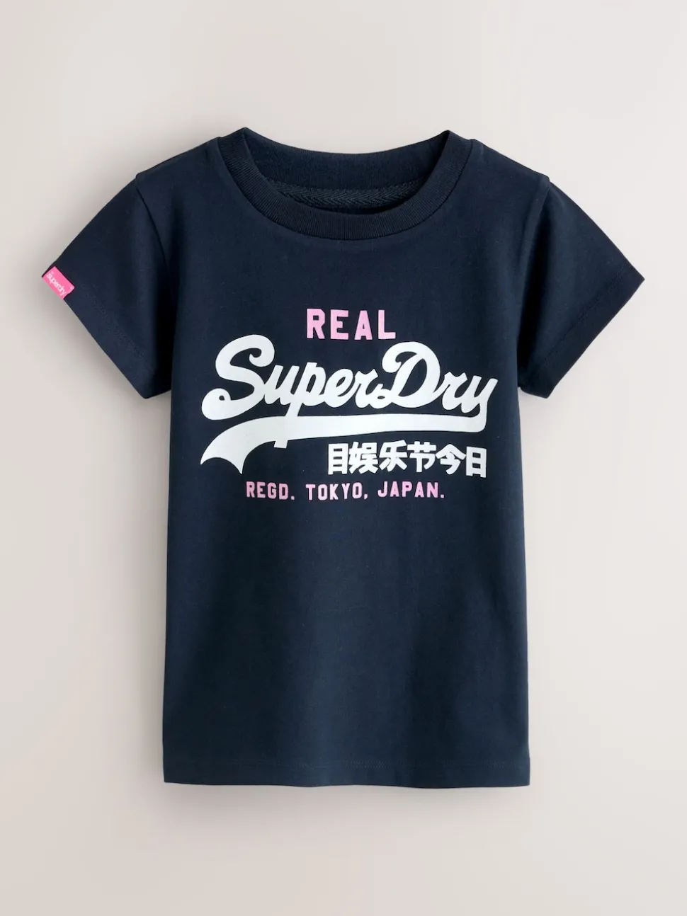 Superdry Navy/White T-Shirts 3 Pack