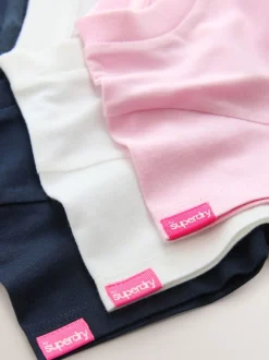 Superdry Navy/White T-Shirts 3 Pack