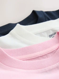 Superdry Navy/White T-Shirts 3 Pack