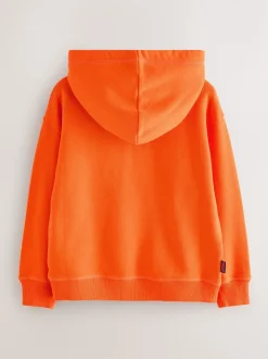 Superdry Orange Zip Through Hoodie