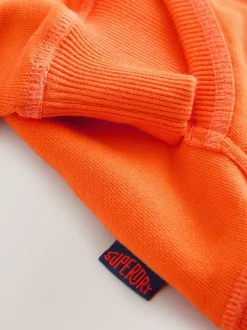 Superdry Orange Zip Through Hoodie
