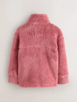 Superdry Pink Quarter Zip Fleece