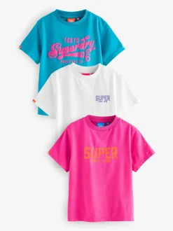 Superdry Pink T-Shirts 3 Pack