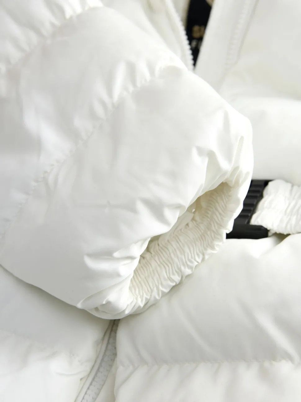 Superdry White Belted Puffer Coat
