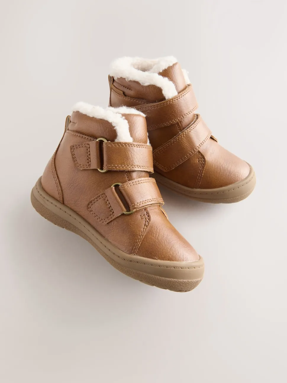 Tan Brown Waterproof Touch Fastening Boots