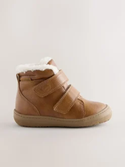 Tan Brown Waterproof Touch Fastening Boots