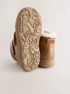 Tan Brown Waterproof Touch Fastening Boots