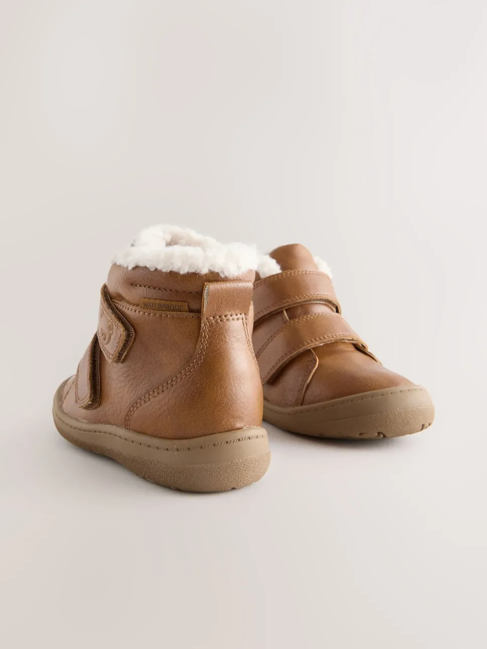 Tan Brown Waterproof Touch Fastening Boots