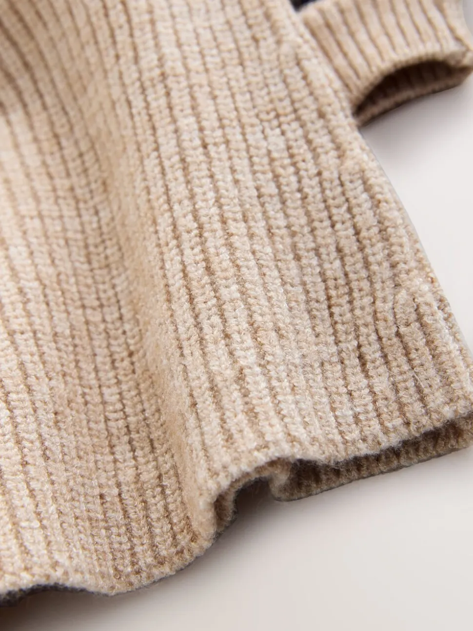 Tan Brown Knitted Stripe Jumper and Skirt Set (3-16yrs)