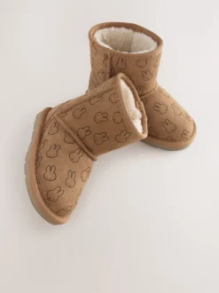 Tan Brown Miffy Tall Suede Pull-On Boots
