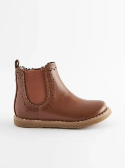 Tan Brown Standard Fit (F) Chelsea Ankle Boots