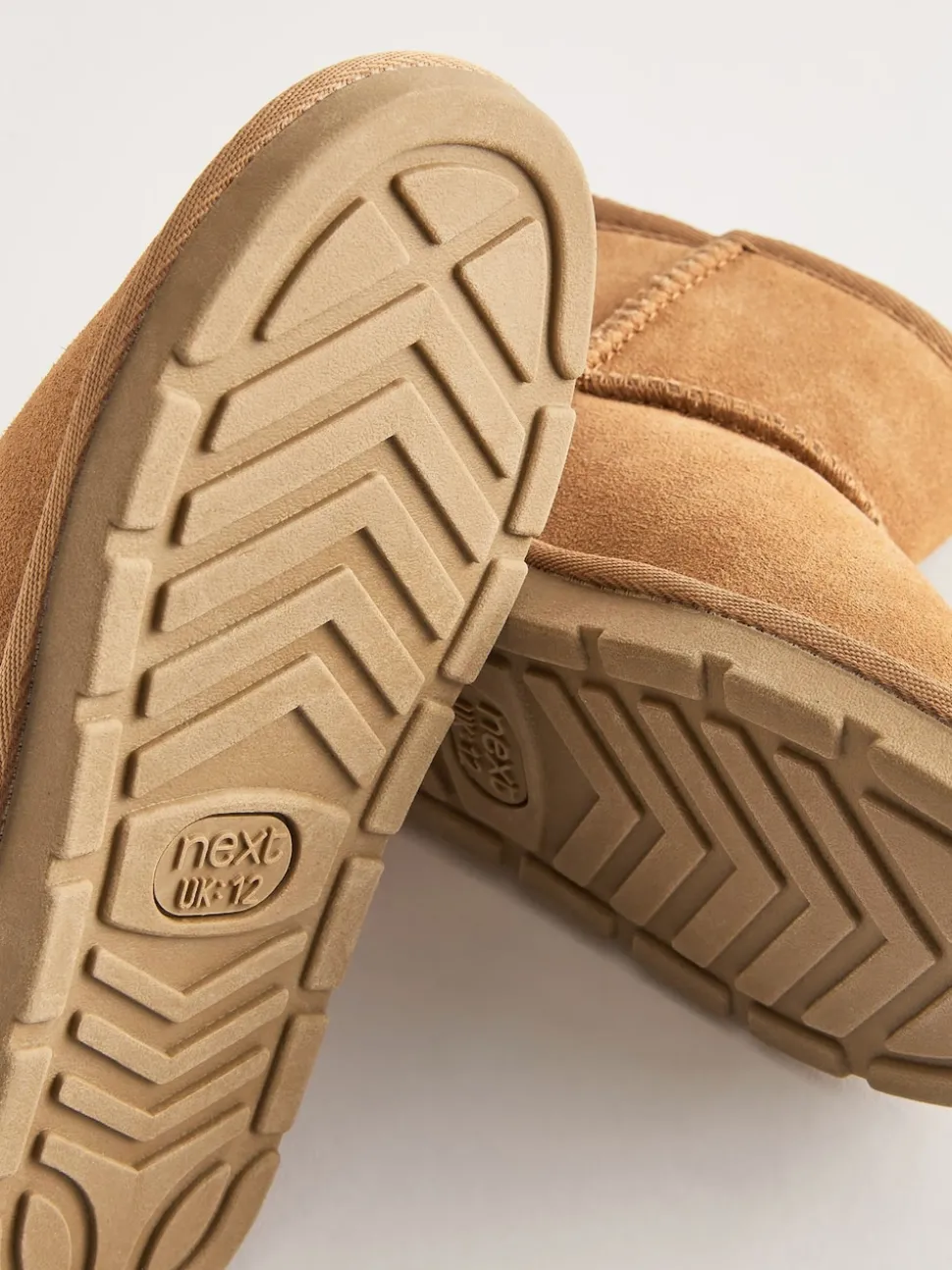 Tan Brown Standard Fit (F) Water Repellent Suede Short Pull-On Boots