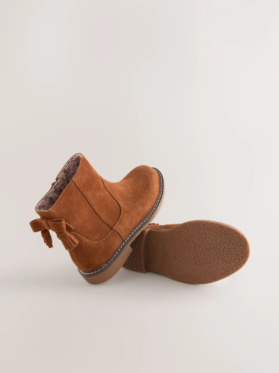 Tan Brown Suede Water Repellent Ankle Boots