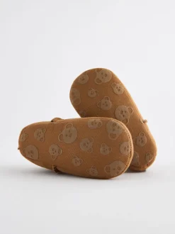 Tan Brown Warm Lined Baby Boots (0-2mths)