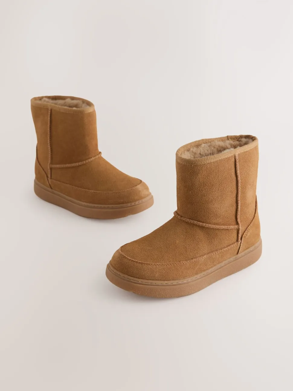 Tan Brown Water Repellent Suede Boots