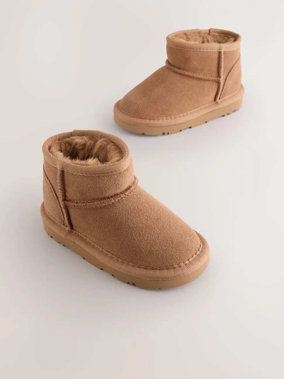 Tan Brown Water Repellent Wide Fit (G) Suede Pull On Boots