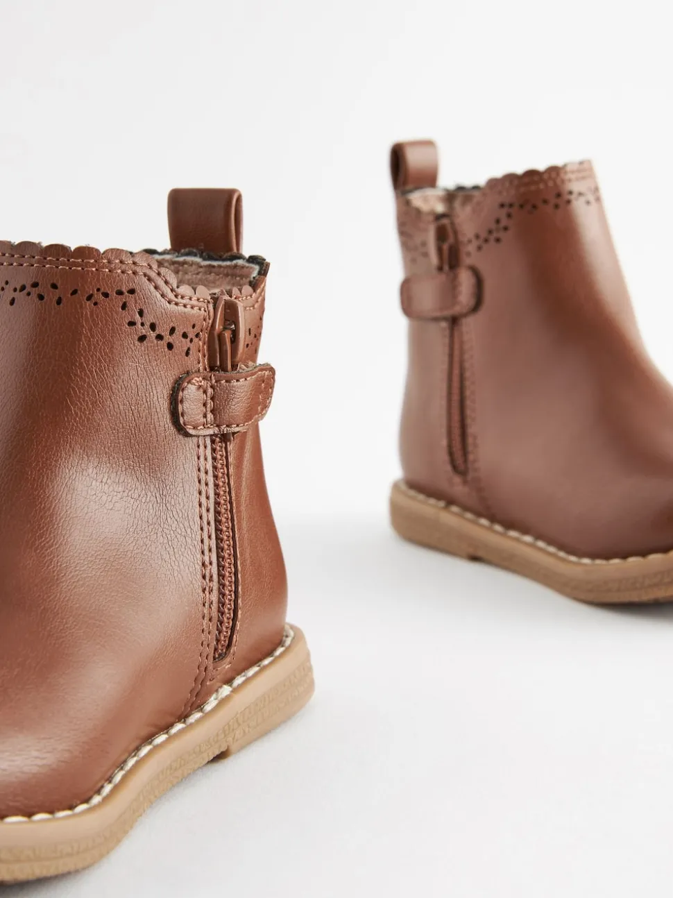 Tan Brown Wide Fit (G) Chelsea Ankle Boots