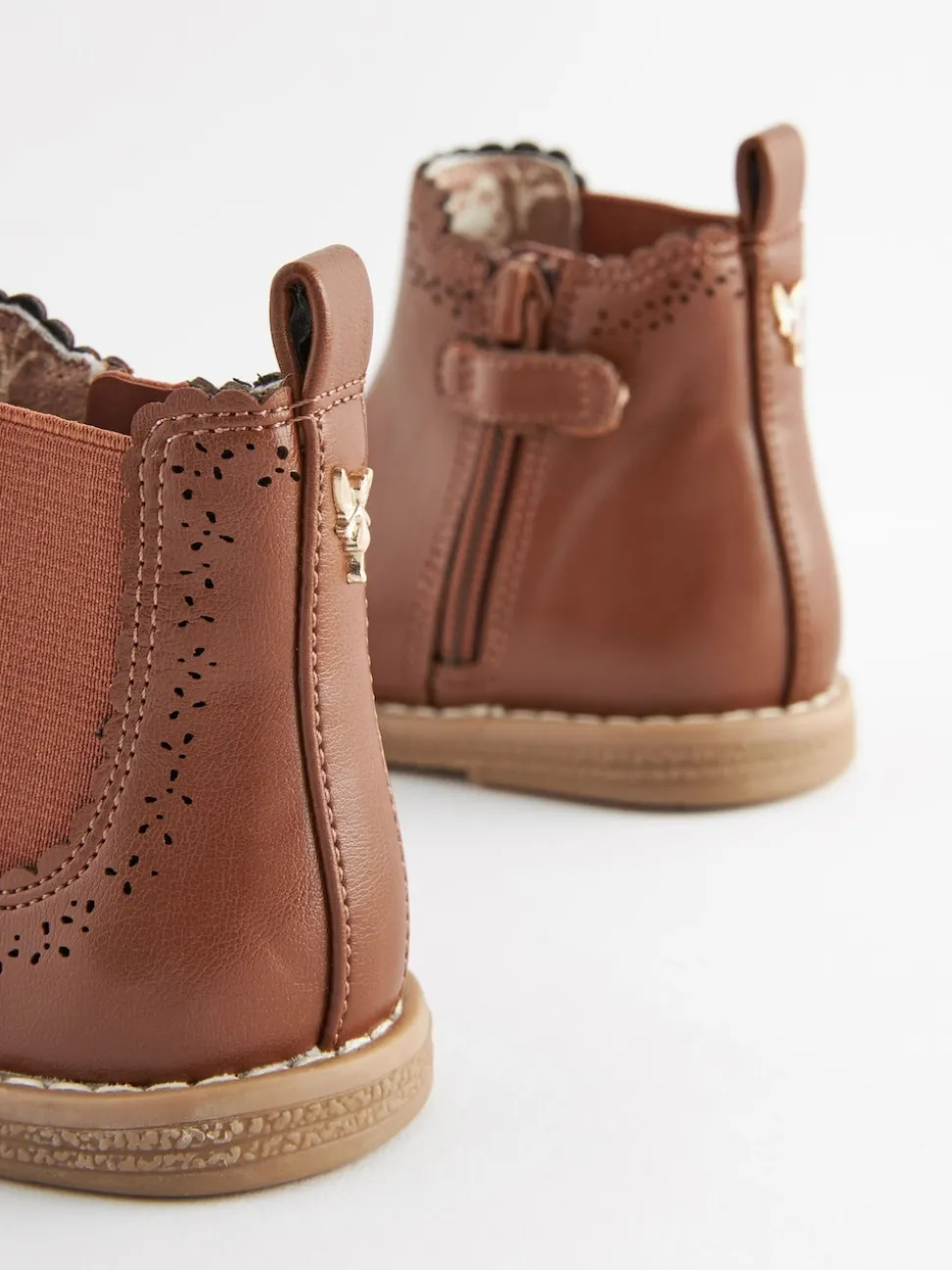 Tan Brown Wide Fit (G) Chelsea Ankle Boots