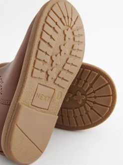 Tan Brown Wide Fit (G) Chelsea Ankle Boots