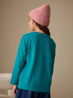 Teal Blue Long Sleeve Top (3-16yrs)