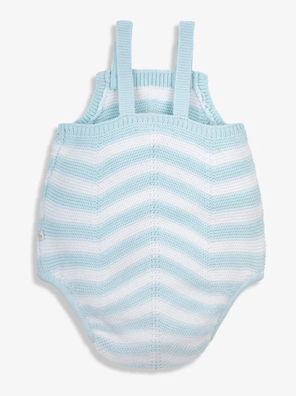 The Little Tailor Baby Chevron Design Knitted 100% Cotton Romper