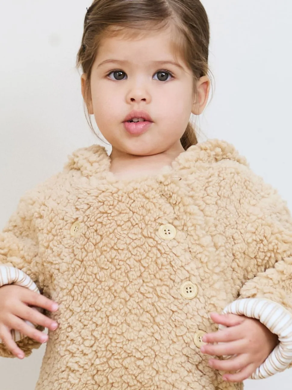 The Little Tailor Baby Chunky Sherpa Fleece Pramsuit
