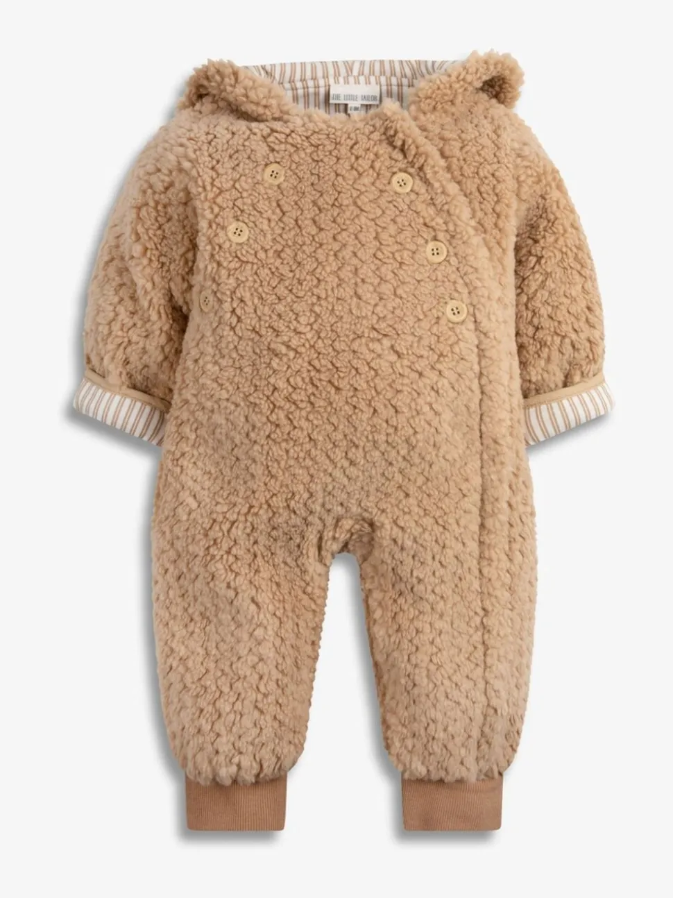 The Little Tailor Baby Chunky Sherpa Fleece Pramsuit