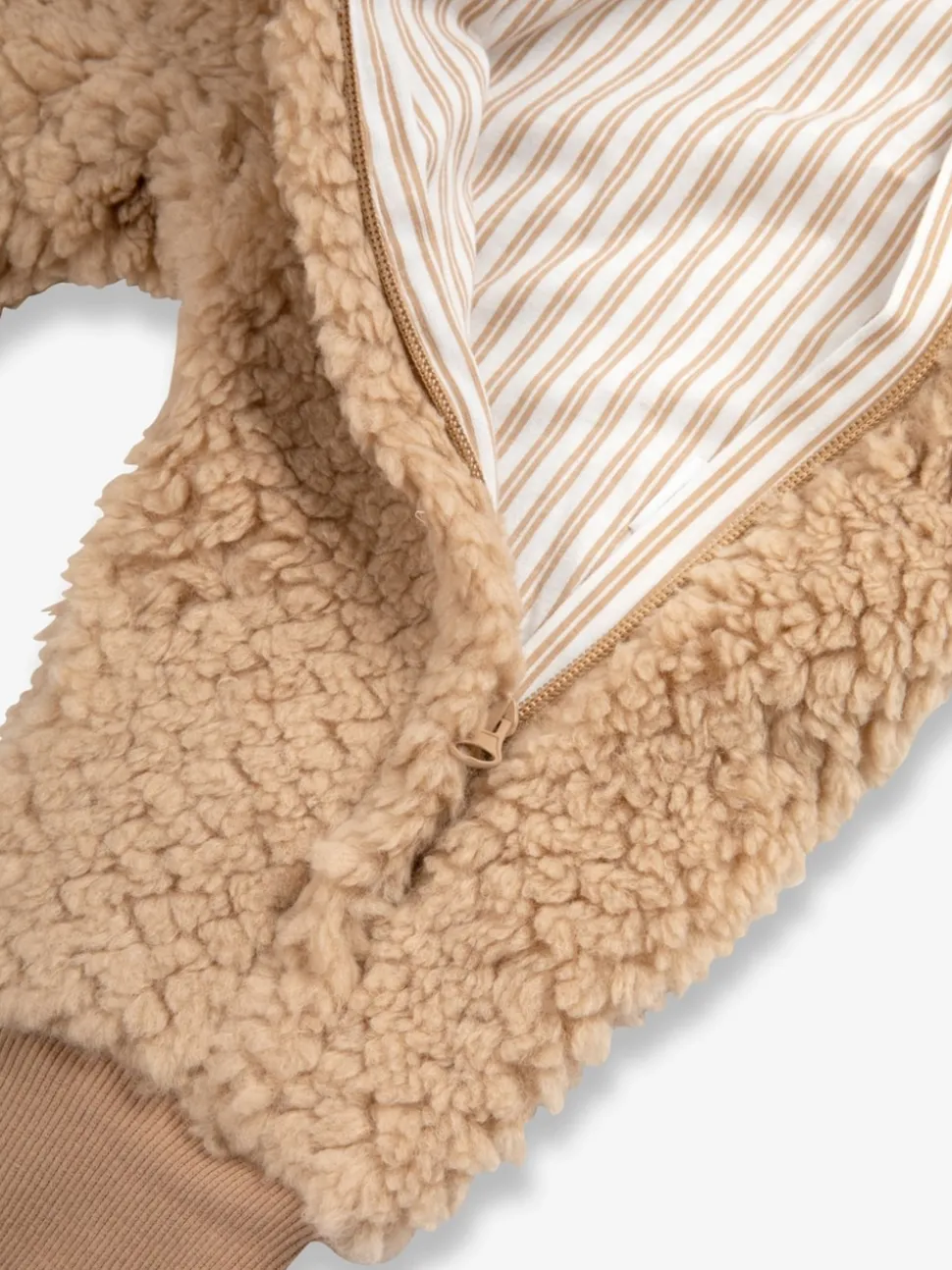 The Little Tailor Baby Chunky Sherpa Fleece Pramsuit