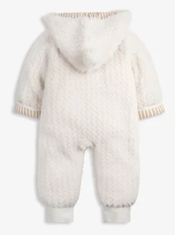 The Little Tailor Baby Chunky Sherpa Fleece Pramsuit