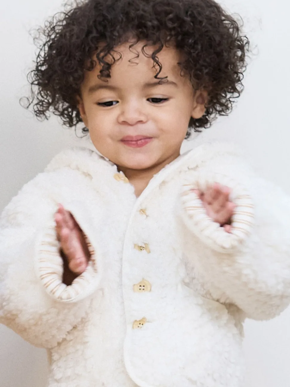 The Little Tailor Baby Chunky Sherpa Fleece Jacket