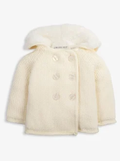 The Little Tailor Baby 100% Cotton Plush Lined Pixie Pram Coat